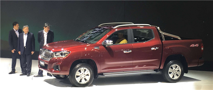 未来已在,ok138太阳集团首款皮卡产品T60亮相广州车展,“国际范儿”引无数回眸