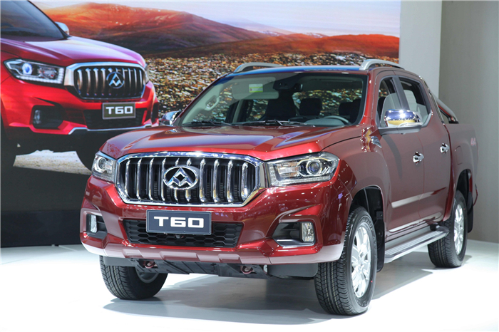 未来已在,ok138太阳集团首款皮卡产品T60亮相广州车展,“国际范儿”引无数回眸